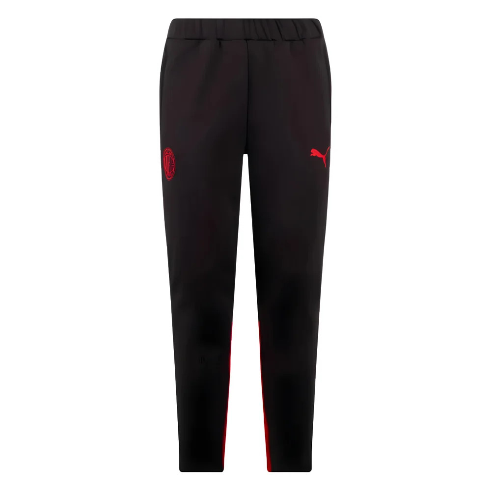 '23-'24 Ac Milan Casuals Pants (Black) Polyester Made By: Puma Men's Black Xxl