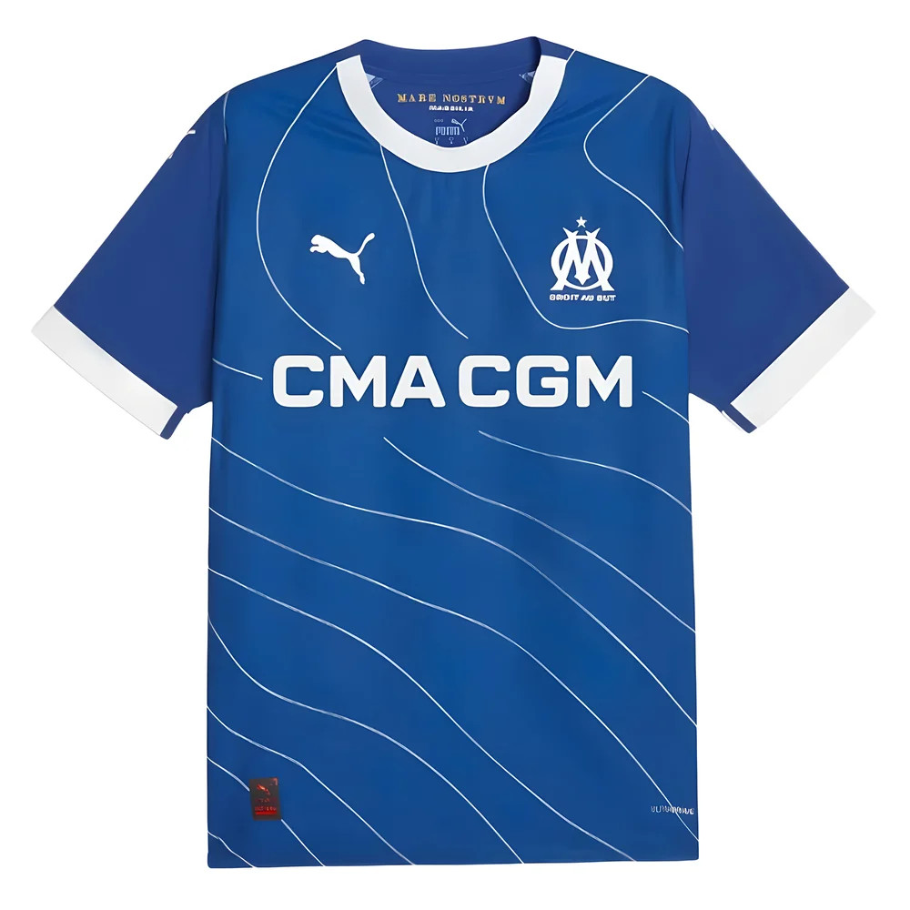 '23-'24 Marseille Away Shirt Polyester Made By: Puma Men's Blue Medium