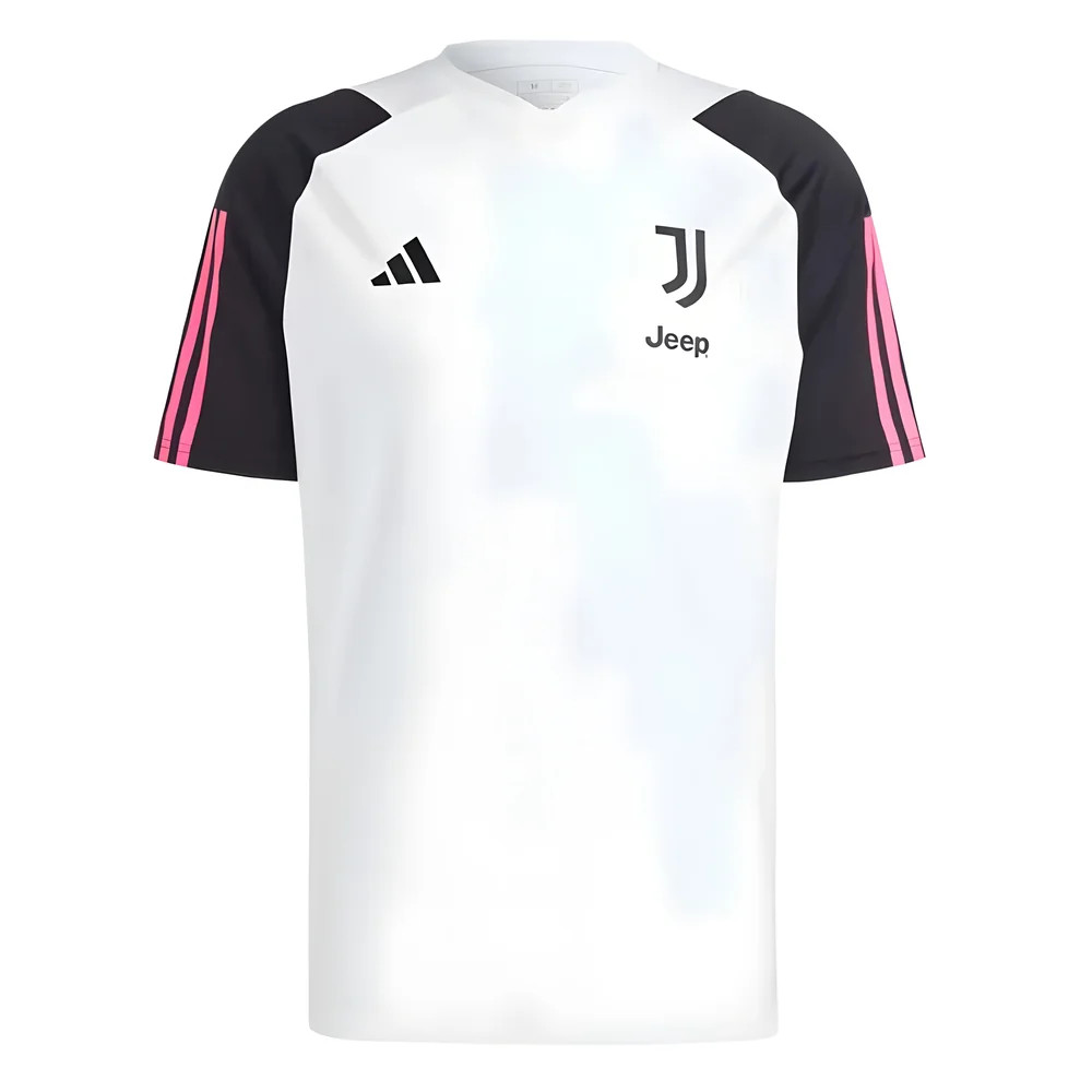 '23-'24 Juventus Training Shirt (White) Polyester Made By: Adidas Men's White 3XL