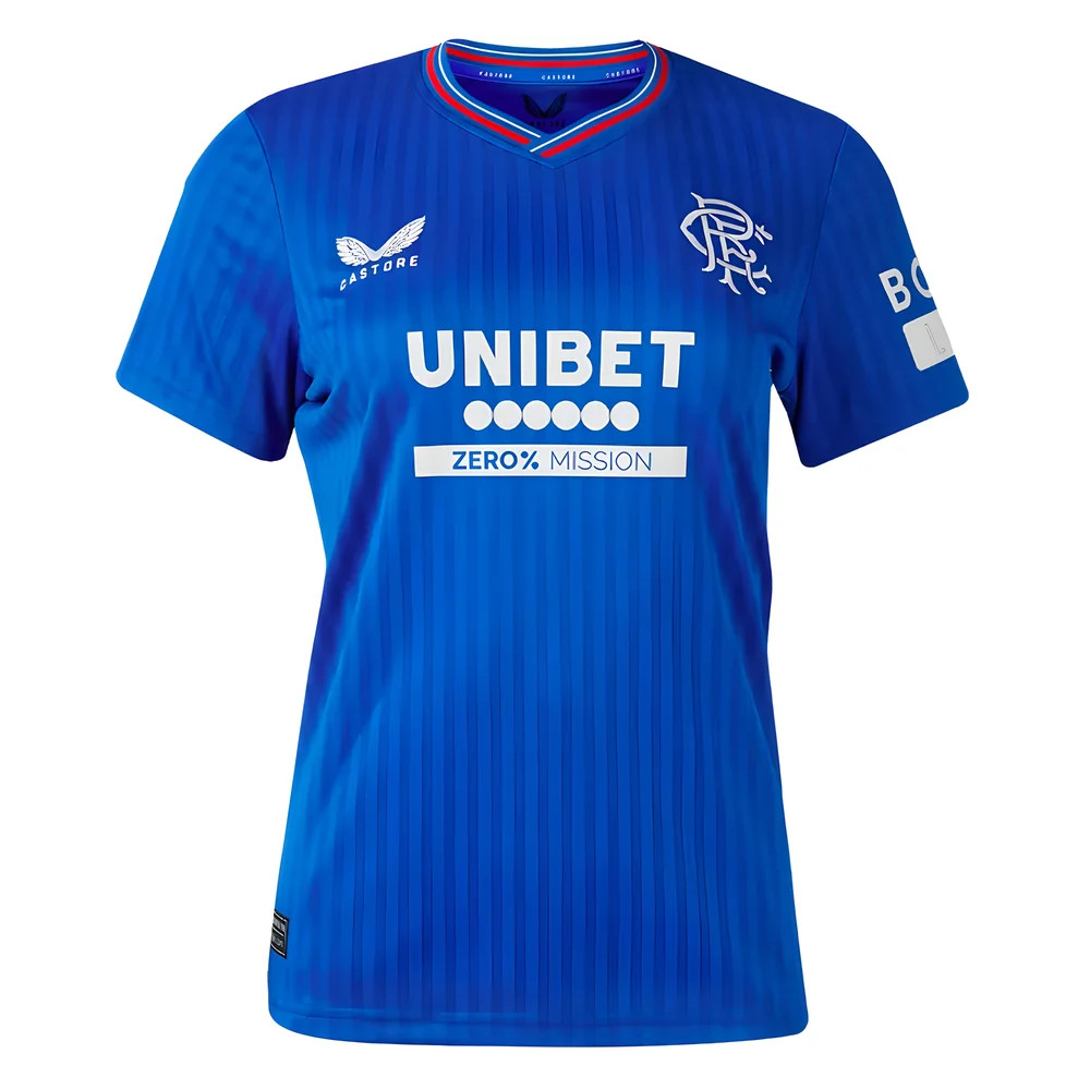 '23-'24 Rangers Home Shirt () Polyester Made By: Castore Women's Blue Medium