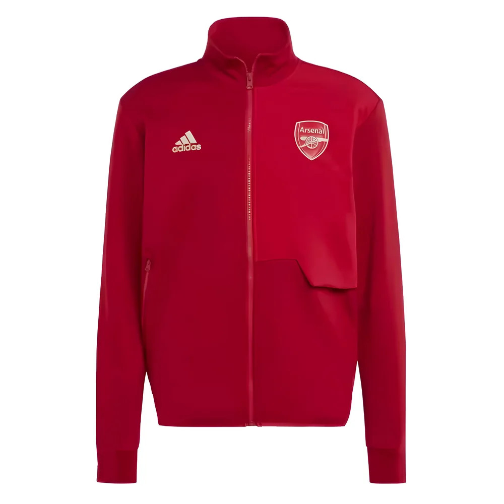 '23-'24 Arsenal Anthem Jacket (Red) Polyester Made By: Adidas Men's Red Small