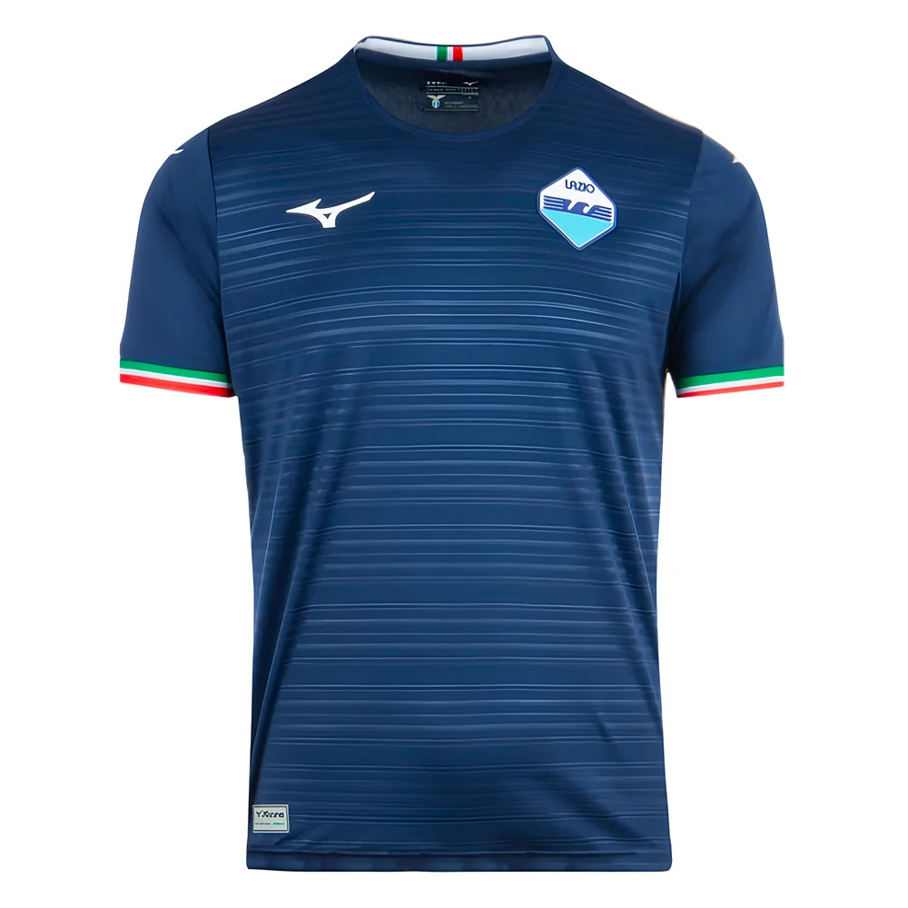 '23-'24 Lazio Away Shirt (Kids) Polyester Made By: Mizuno Unisex Kids Navy Medium