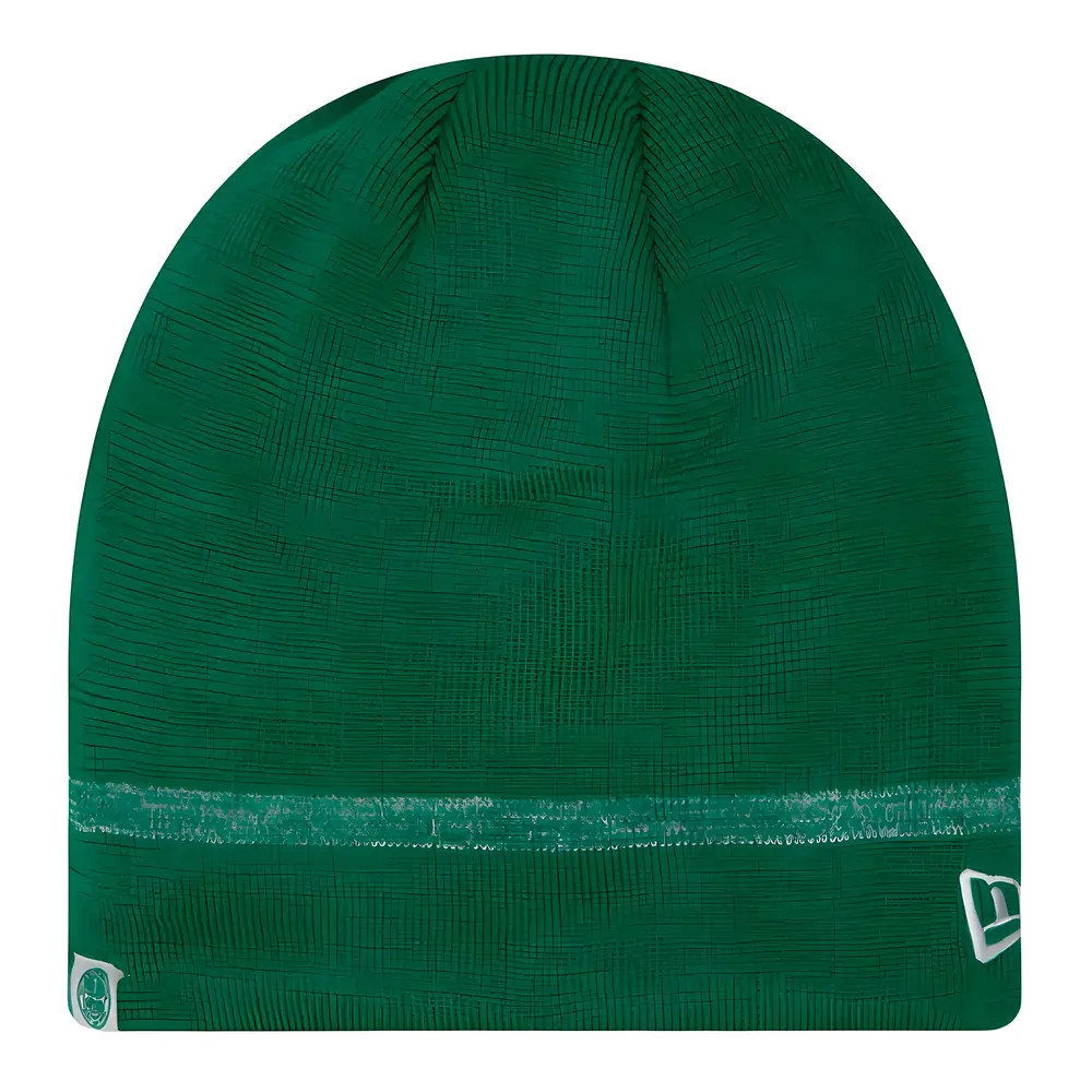 Celtic Cuff Knit Beanie Adults One Size Polyester Made By: New Era Unisex Green