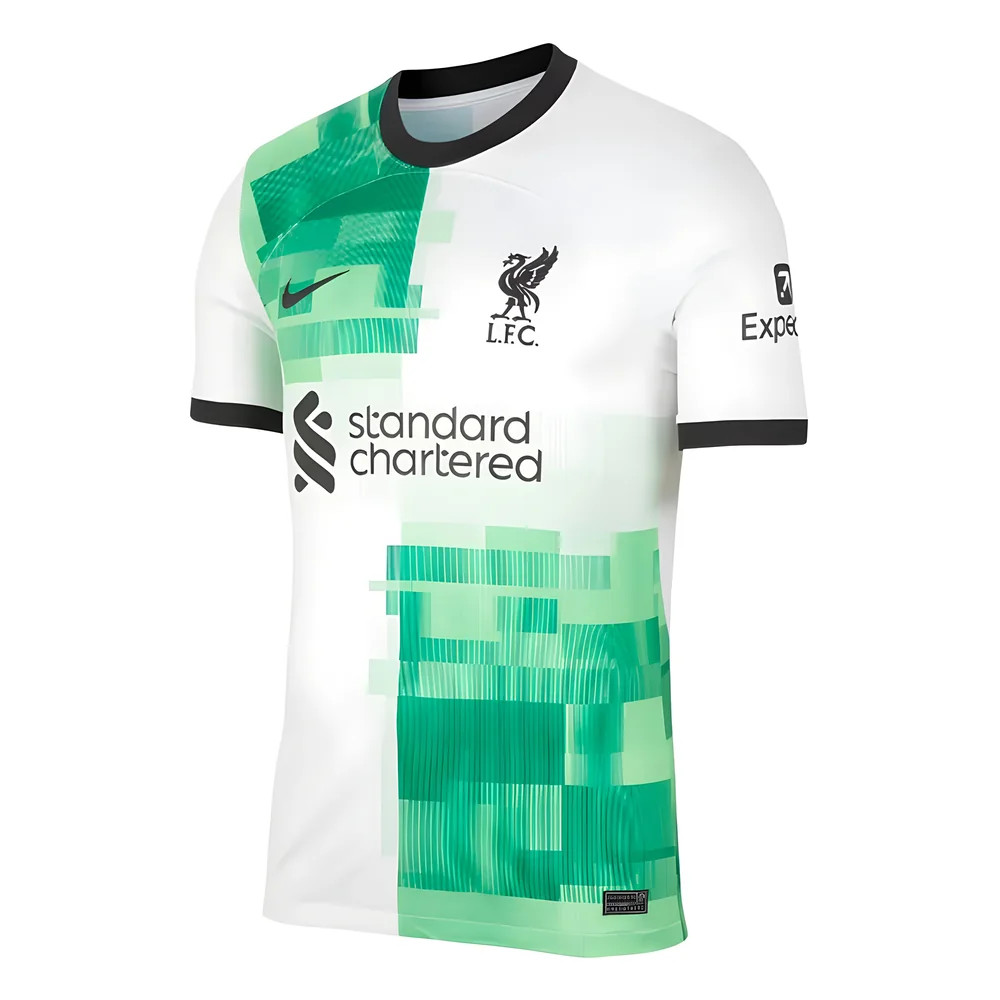 '23-'24 Liverpool Away Shirt Polyester Made By: Nike Men's White Xxl