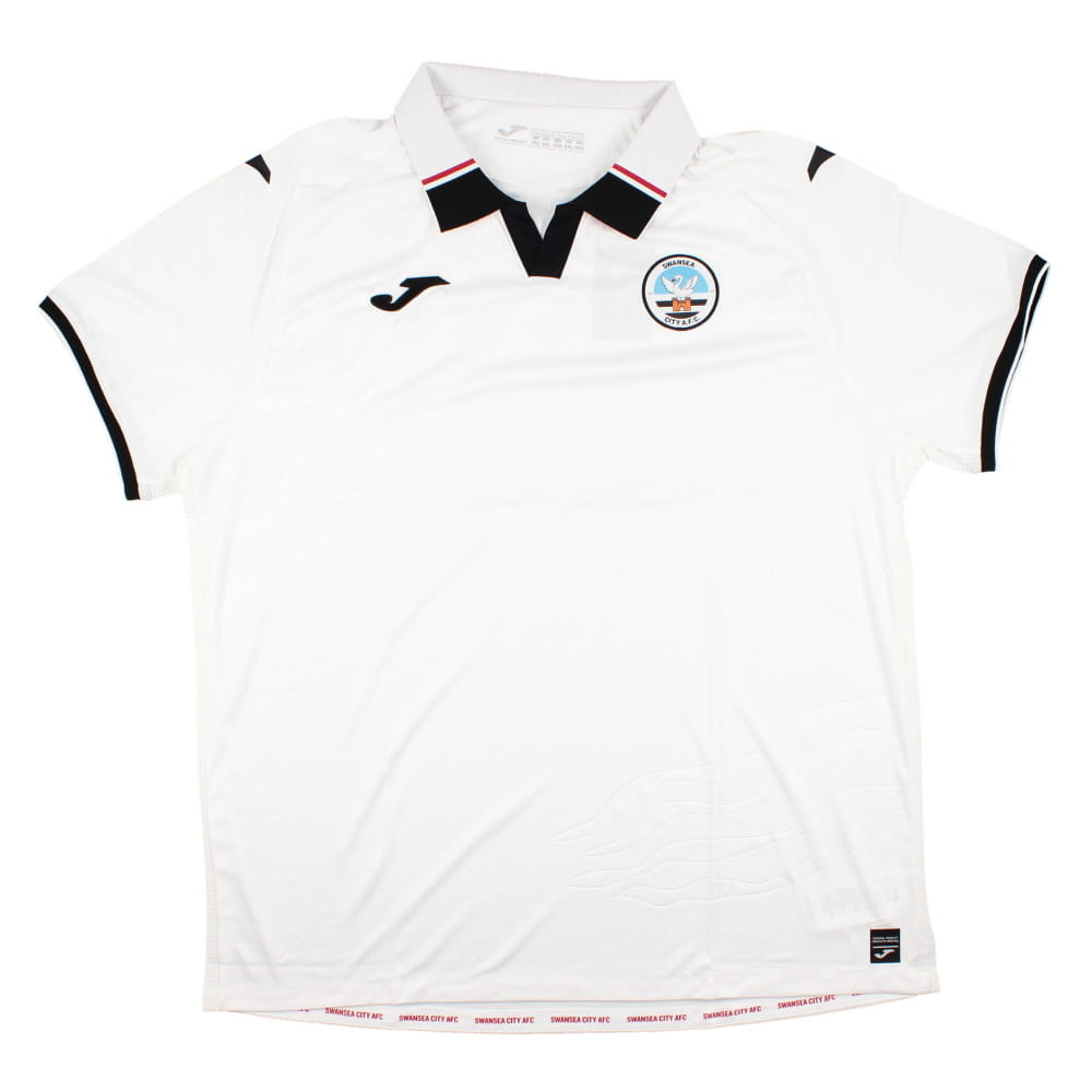 '22-'23 Swansea City Home Shirt (No Sponsor) Polyester Made By: Joma Men's White Xxl