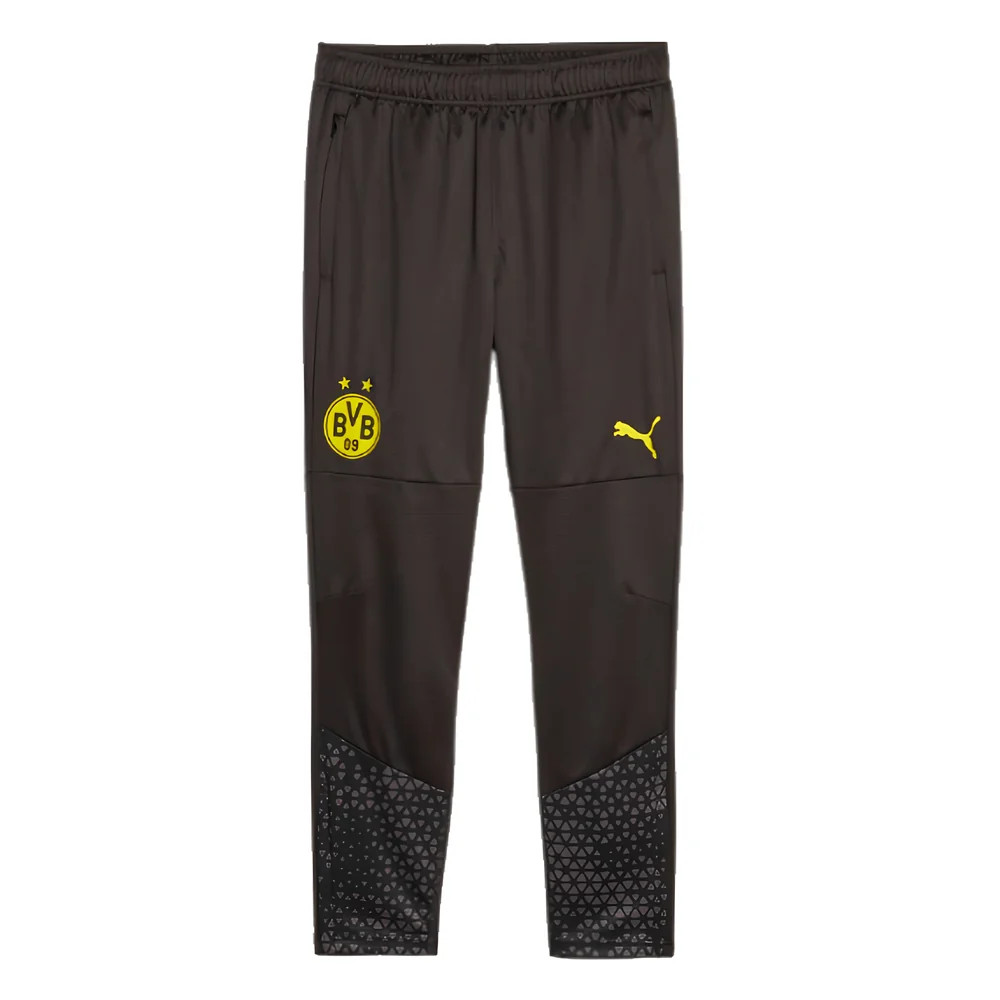 '23-'24 Borussia Dortmund Training Pants (Black) Polyester Made By: Puma Men's Black Small