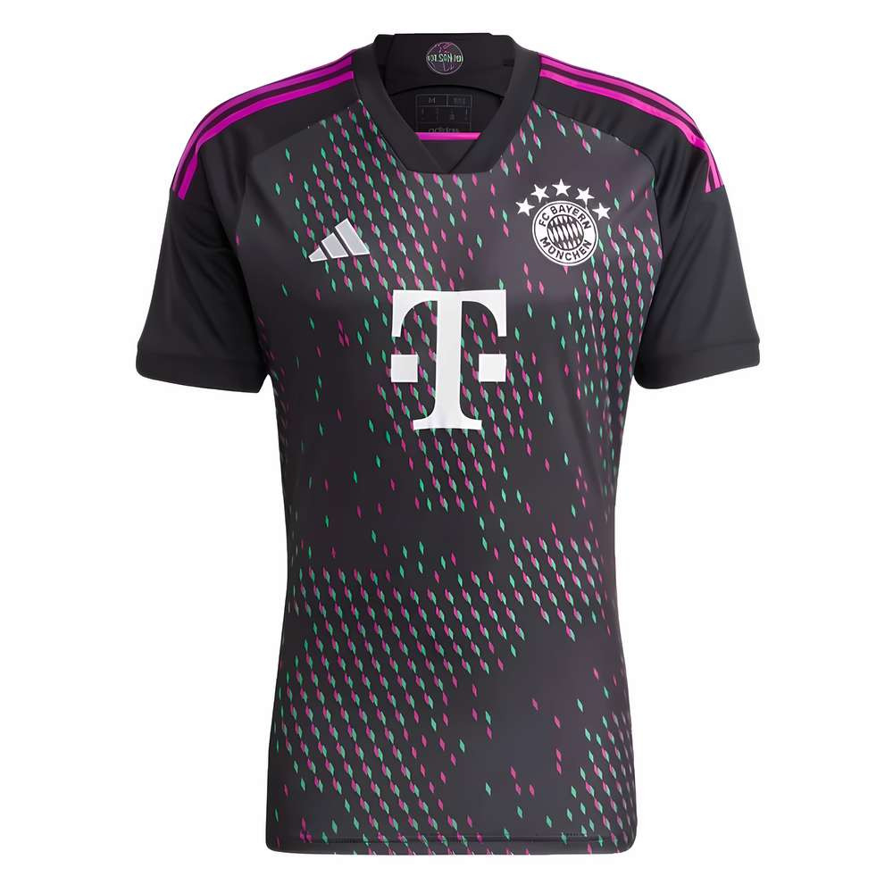 '23-'24 Bayern Munich Away Shirt Polyester Made By: Adidas Men's Black Medium