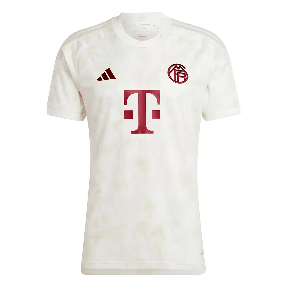 '23-'24 Bayern Munich Third Shirt Polyester Made By: Adidas Men's White 3XL