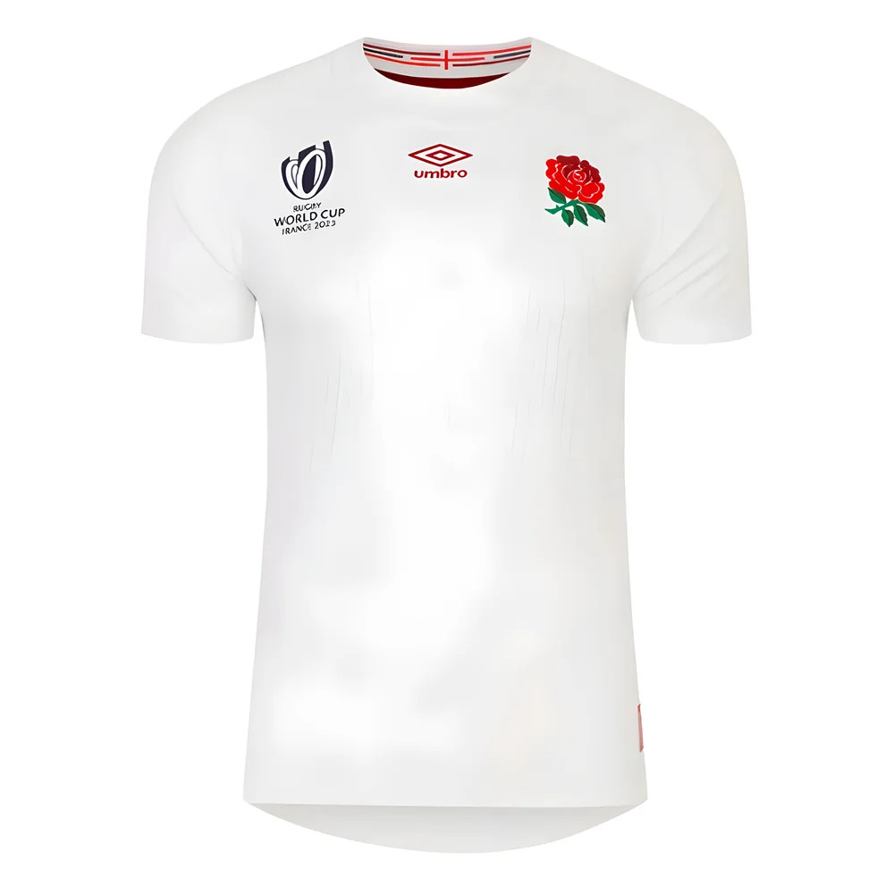 England Rwc 2023 Home Pro Rugby Jersey Polyester Azerbaijan Made By: Umbro Men's White 3XL