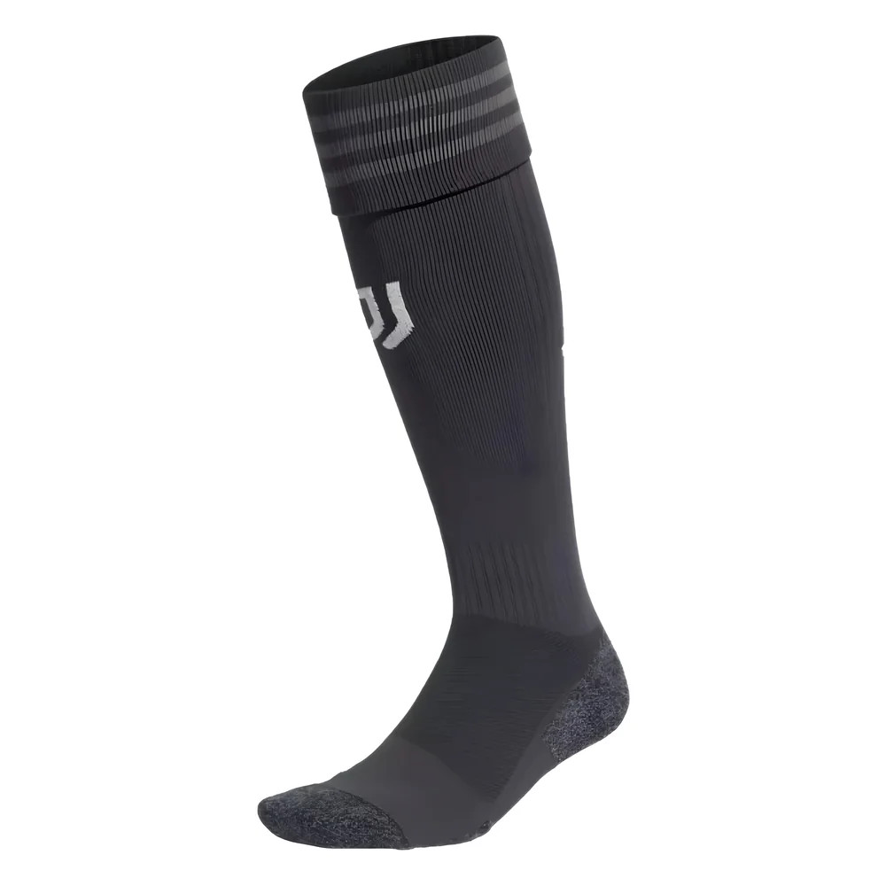 '23-'24 Juventus Third Socks (Carbon) Polyester Made By: Adidas Men's Black Large
