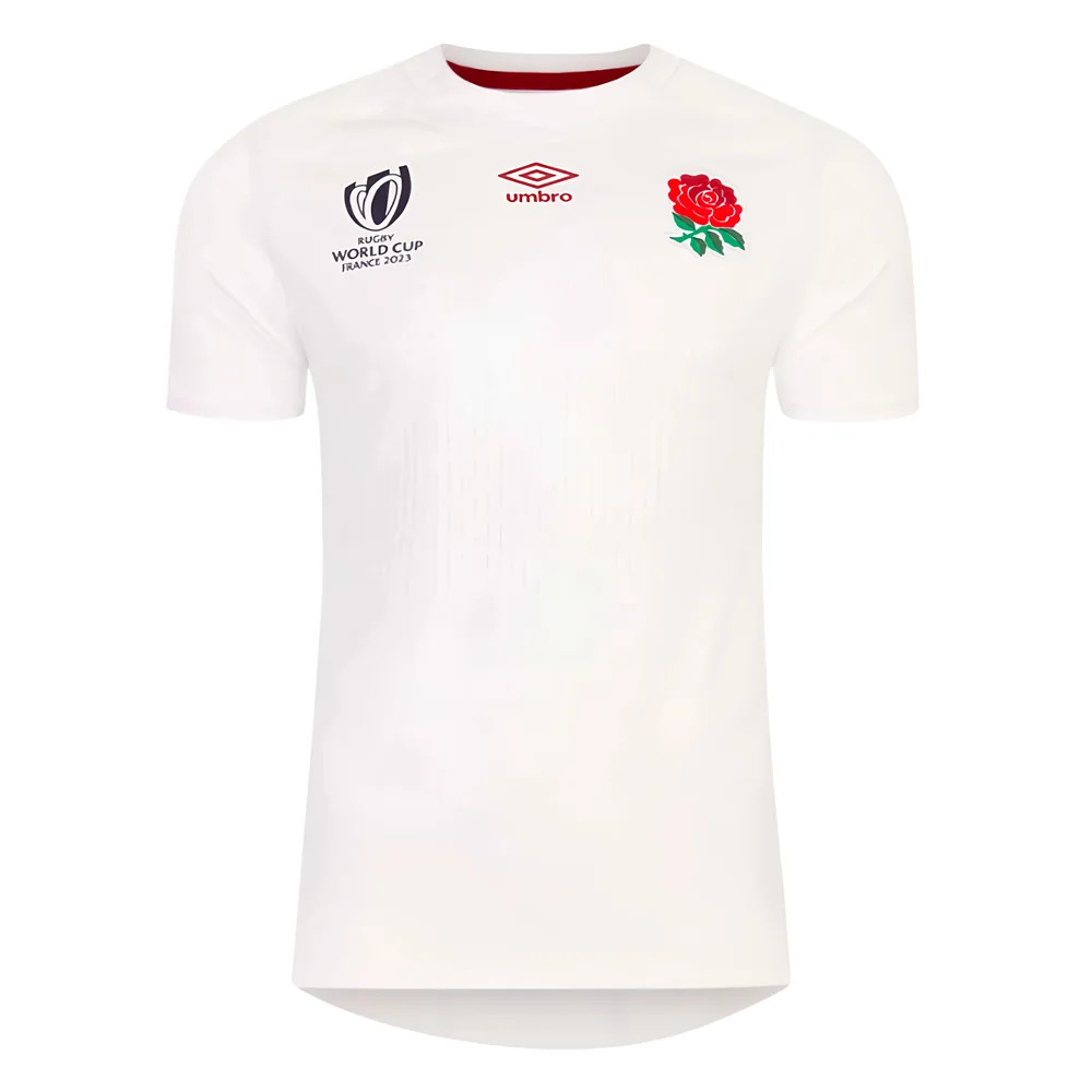 England Rwc 2023 Home Replica Rugby Shirt Polyester Azerbaijan Made By: Umbro Men's White 4XL