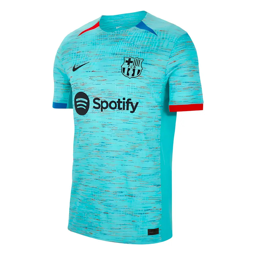 '23-'24 Barcelona Authentic Third Shirt Polyester Made By: Nike Men's Blue Small