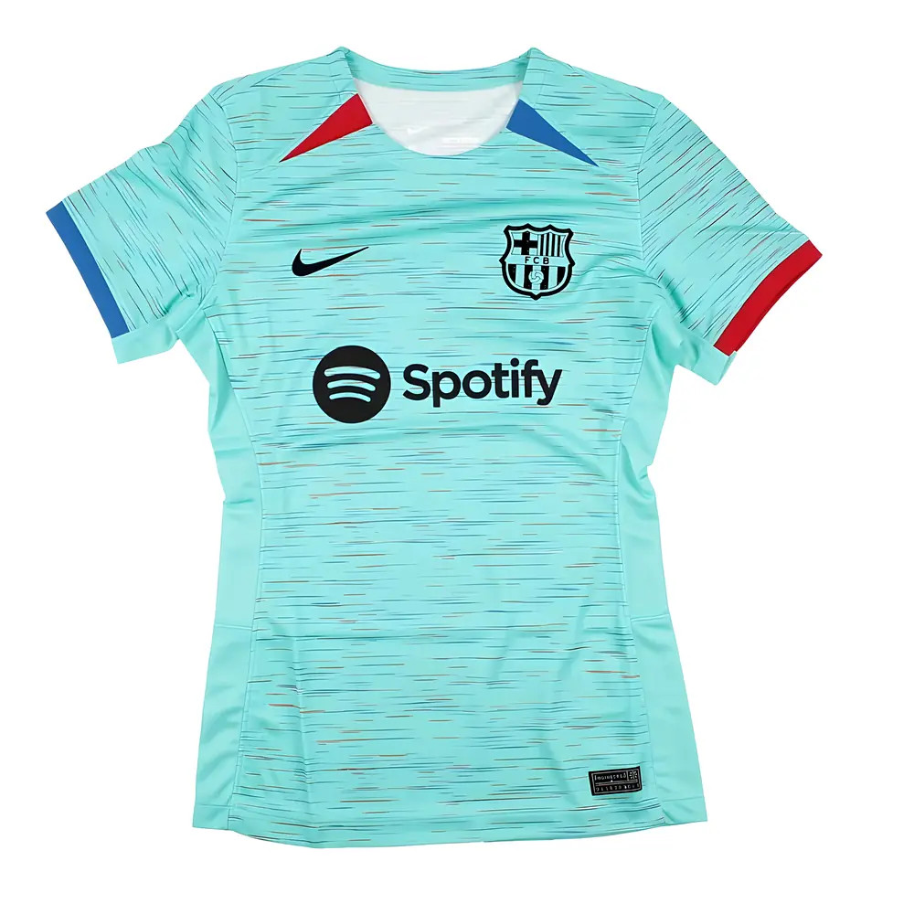 '23-'24 Barcelona Third Shirt () Polyester Made By: Nike Women's Blue Xxl