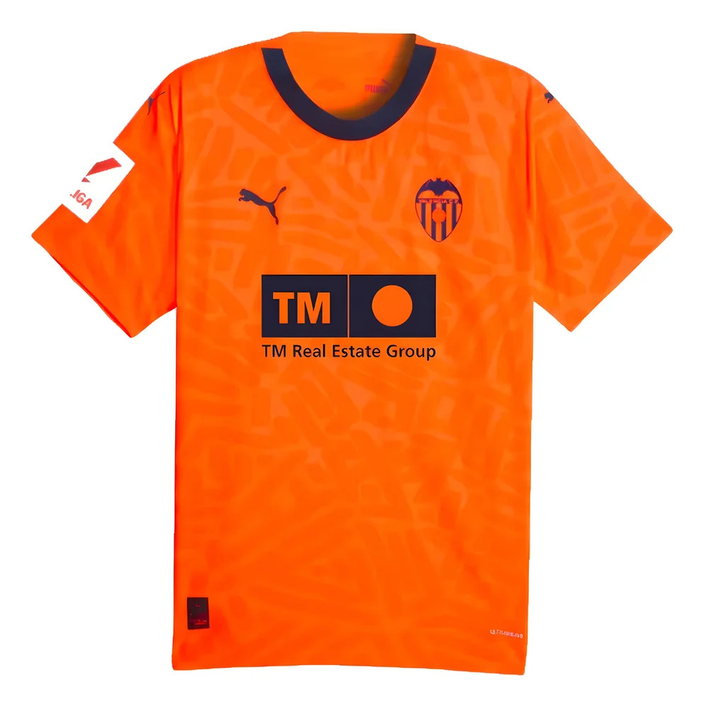 '23-'24 Valencia Third Shirt Polyester Made By: Puma Men's Orange Small