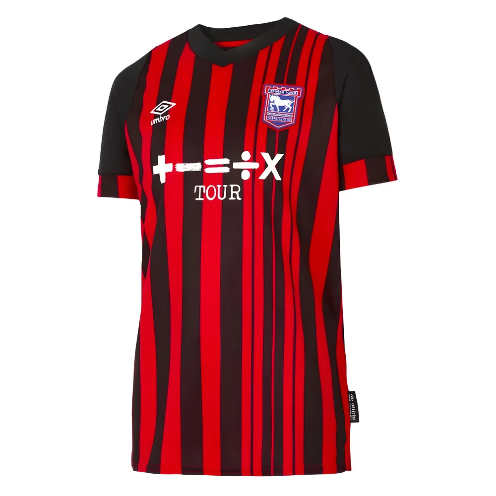 '22-'23 Ipswich Town Away Shirt (Kids) Polyester Made By: Umbro Unisex Kids Red Small