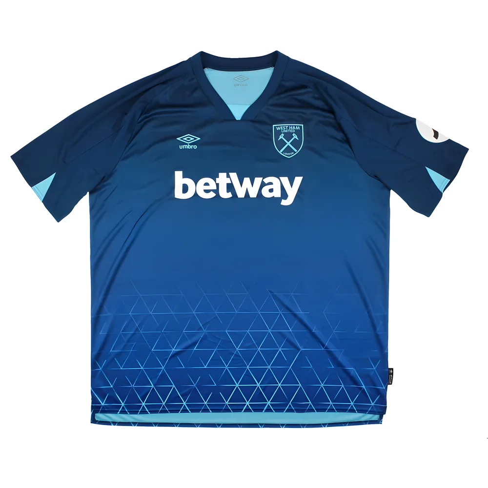Umbro Men's Blue '23-'24 West Ham United Third Shirt Polyester Made By: