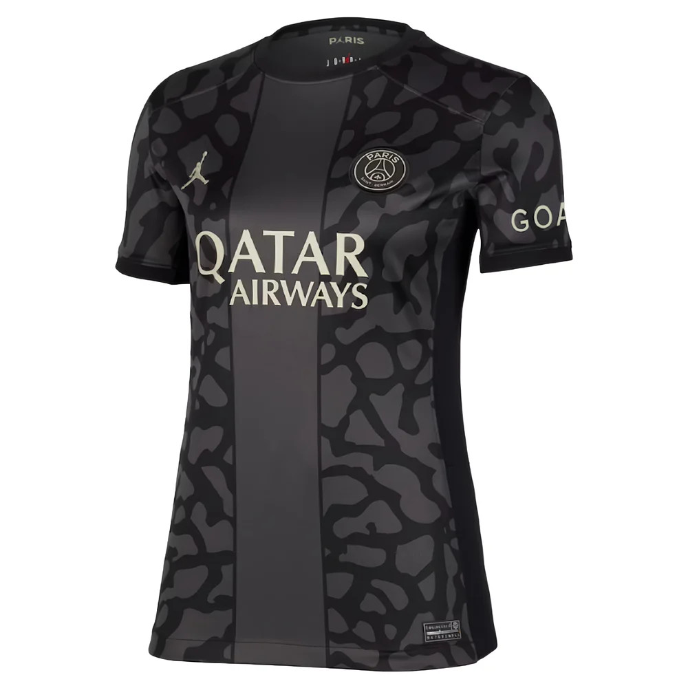 '23-'24 Psg Third Shirt () Polyester Made By: Nike Women's Black Xxl