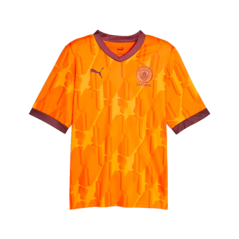 '23-'24 Manchester City Esports Jersey (Orange) Polyester Made By: Puma Men's Orange Large