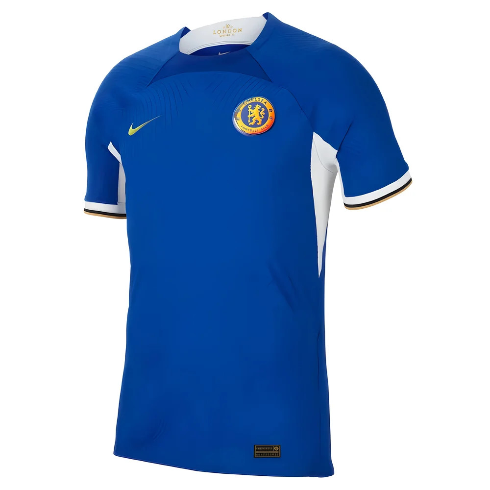 '23-'24 Chelsea Home Authentic Shirt Polyester Made By: Nike Men's Blue 3XL