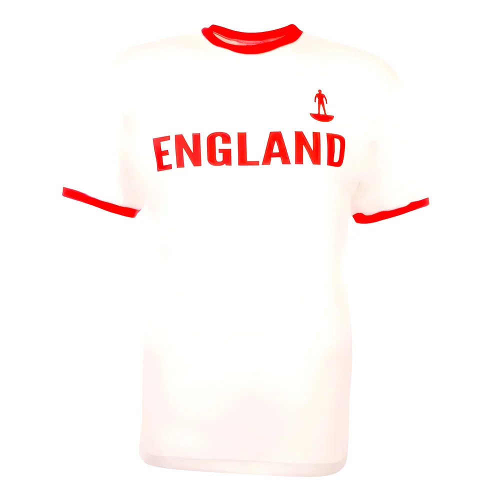 England T-Shirt - Polyester Made By: Toffs Men's White 4XL