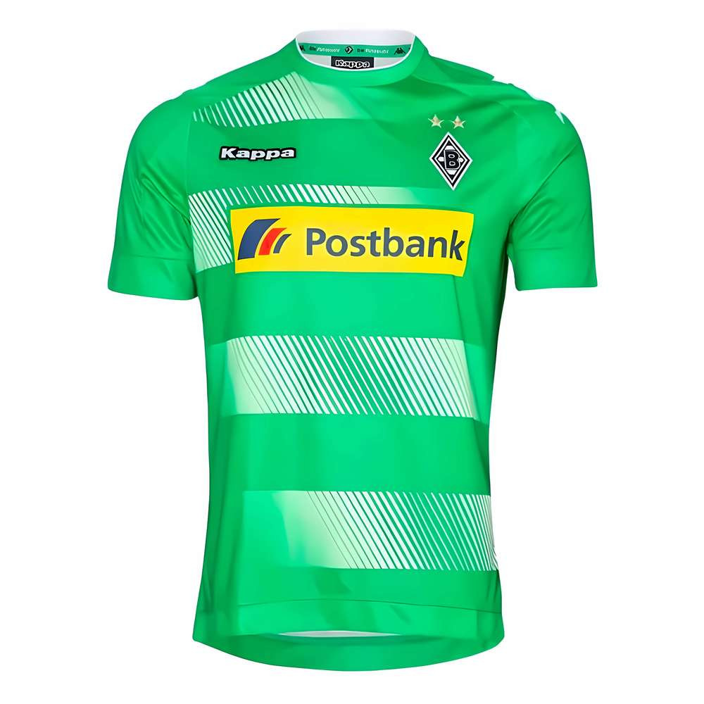 '17-'18 Borussia Mgb Away Shirt Polyester Monchengladbach Made By: Kappa Men's Green Xxl
