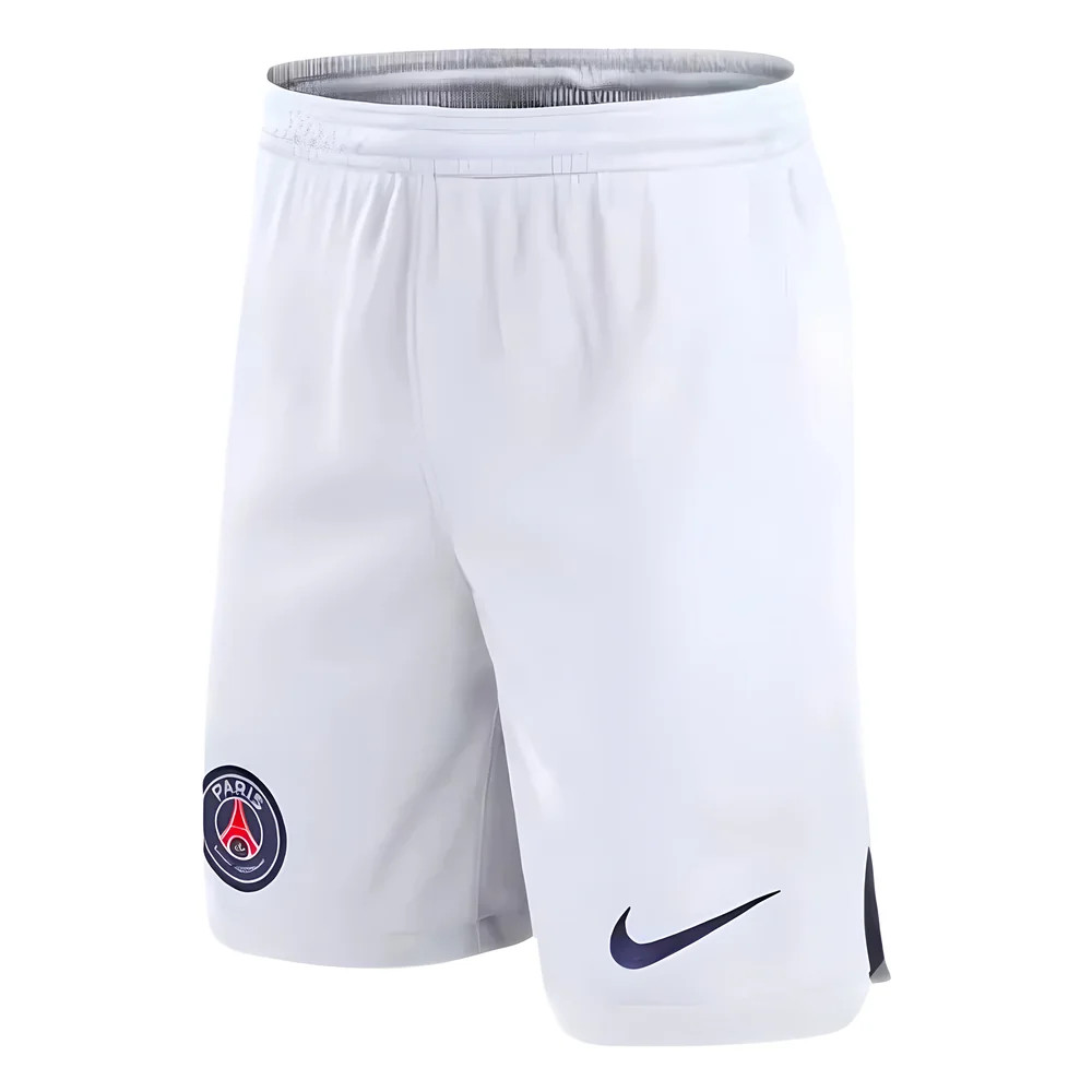 '23-'24 Psg Away Shorts (White) Polyester Made By: Nike Men's White Large