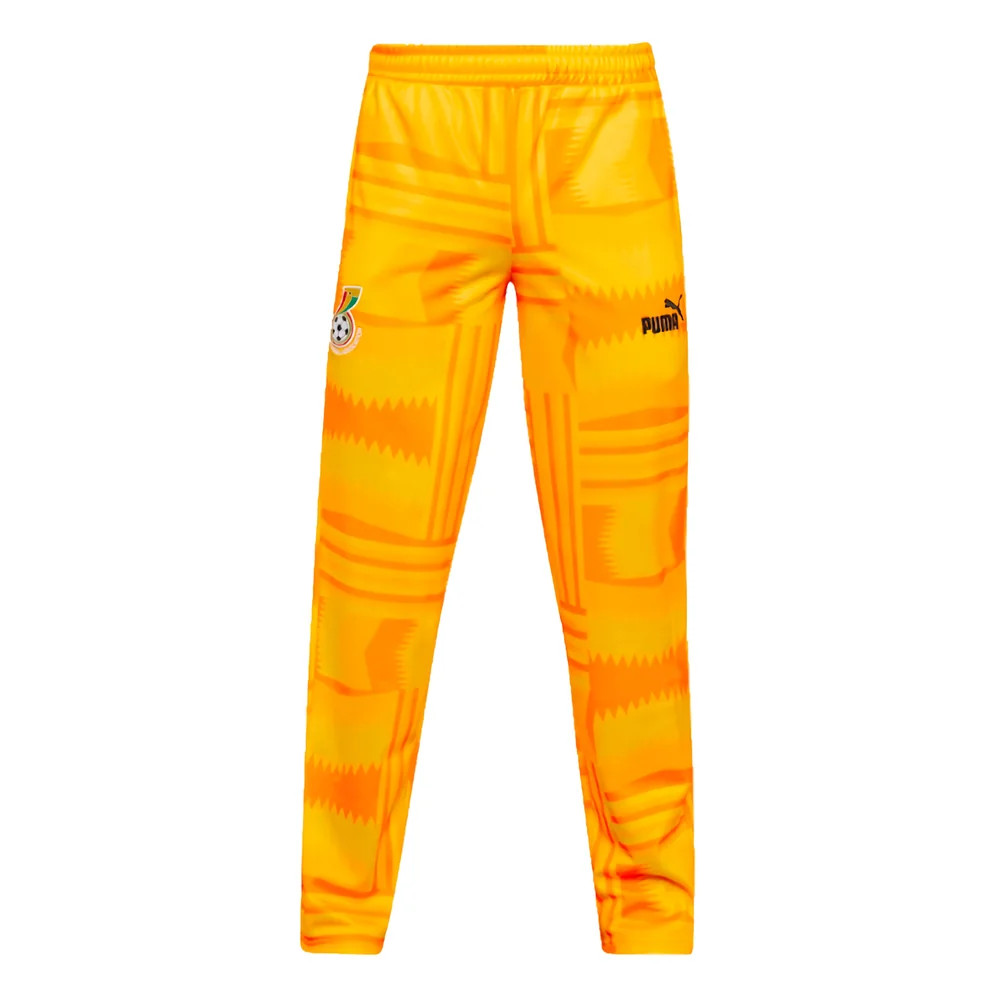 '23-'24 Ghana Ftblculture Pants (Yellow) Polyester Made By: Puma Men's Yellow Medium