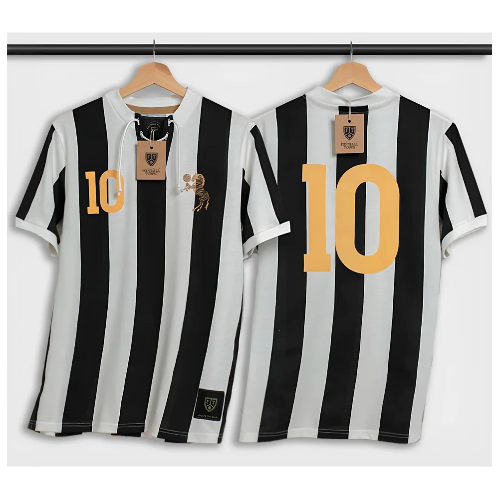 Turin Del Piero Retro Shirt with Laces La Zebra [9700048410014