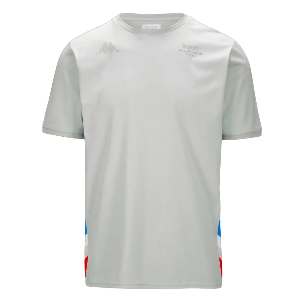 2023 Alpine Pierre Gasly T-Shirt (Light Grey) Polyester Made By: Kappa Men's Light Grey Small