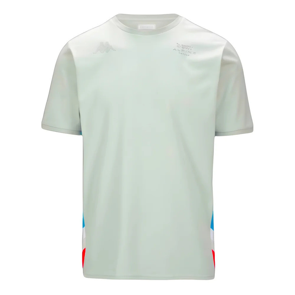 2023 Alpine Esteban Ocon T-Shirt (Light Grey) Polyester Made By: Kappa Men's Light Grey Xxl