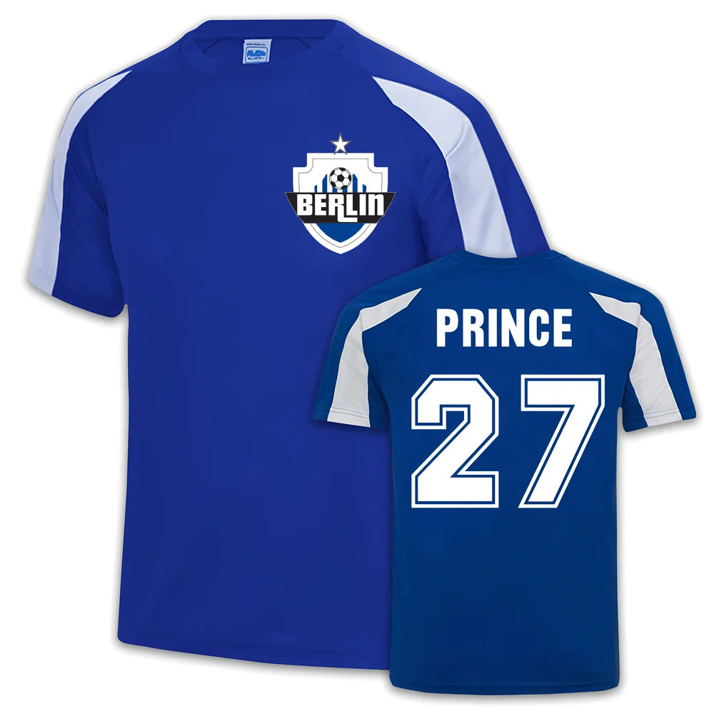 Hertha Berlin Sports Training Jersey (Kevin Prince Boateng 27) Polyester Uksoccershop Men's Blue Medium