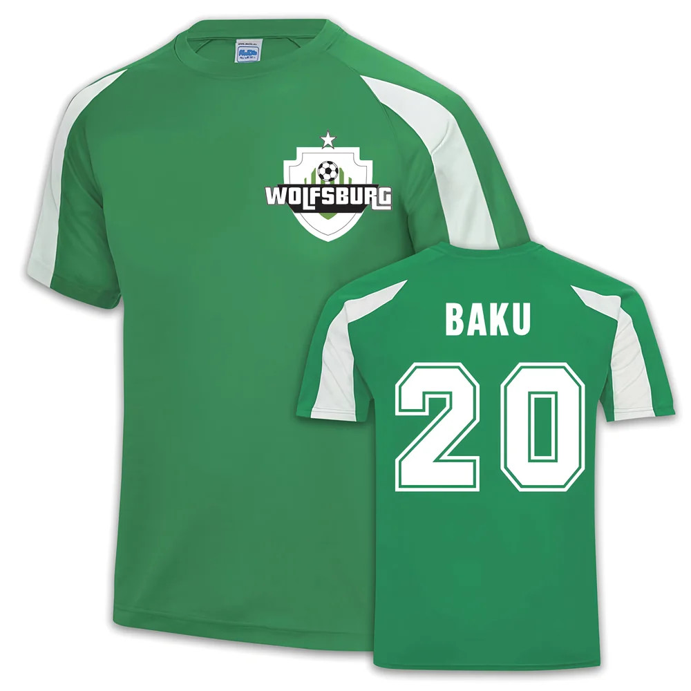 Wolfsburg Sports Training Jersey (Ridle Baku 20) Polyester Uksoccershop Men's Green Extra Small