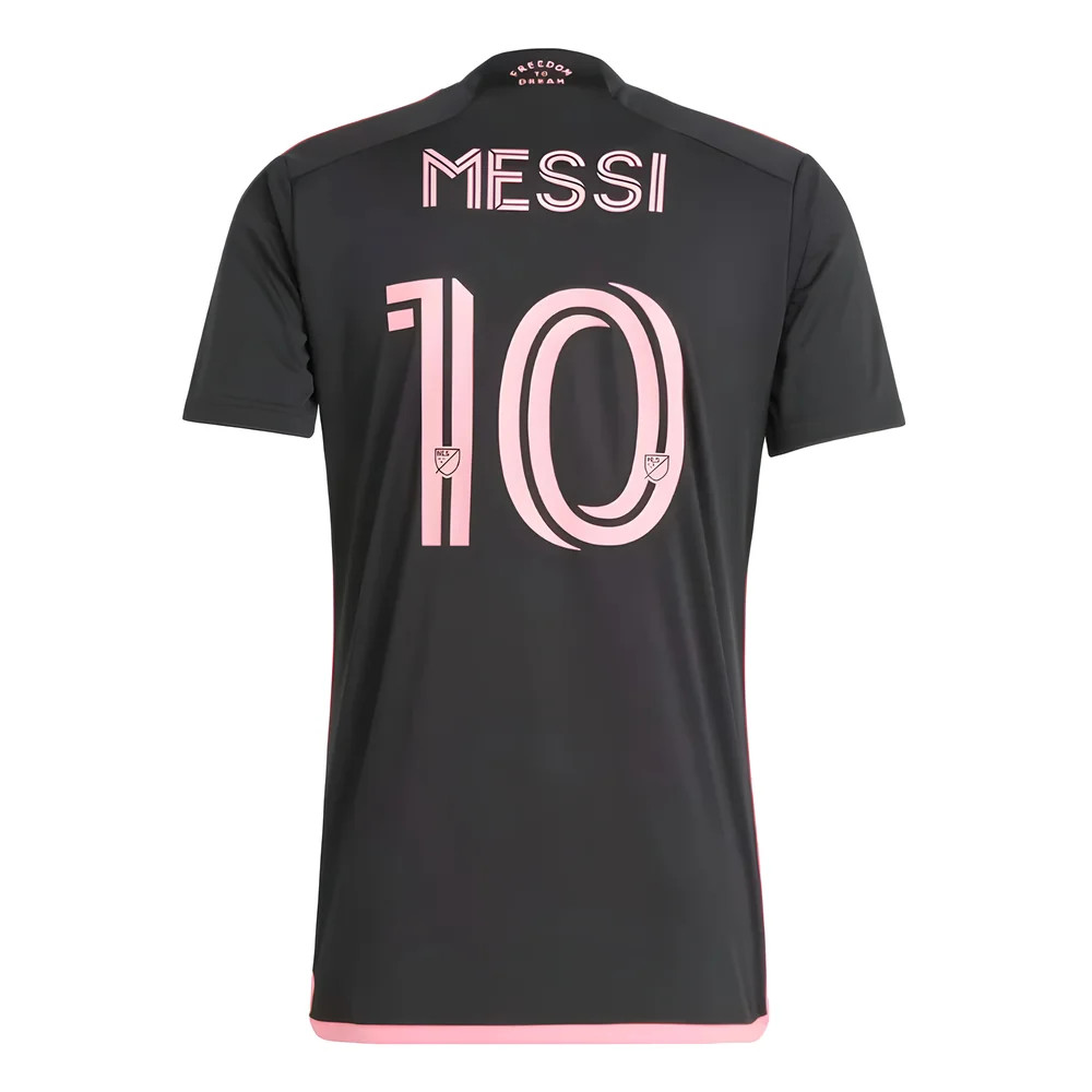 '24-'25 Inter Miami Lionel Messi Away Shirt Polyester Made By: Adidas Men's Black 3XL