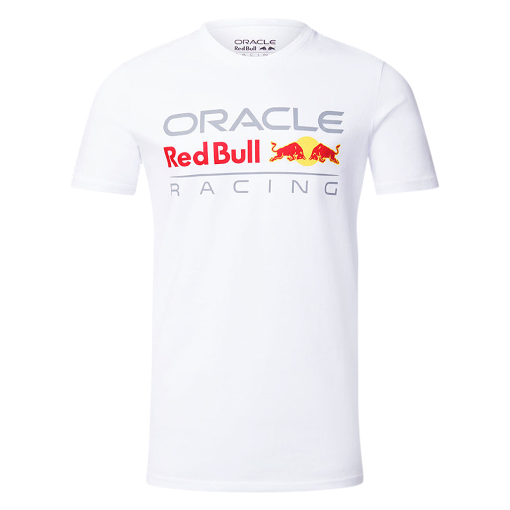 2024 Bull Racing Front Logo Tee (White) Polyester Made By: Castore Men's Red 3XL