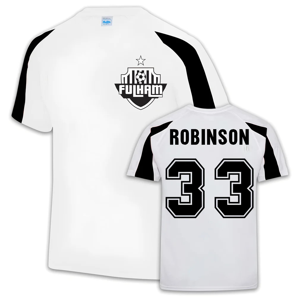 Fulham Sports Training Jersey (Antonee Robinson 33) Polyester Uksoccershop Men's White Xxl