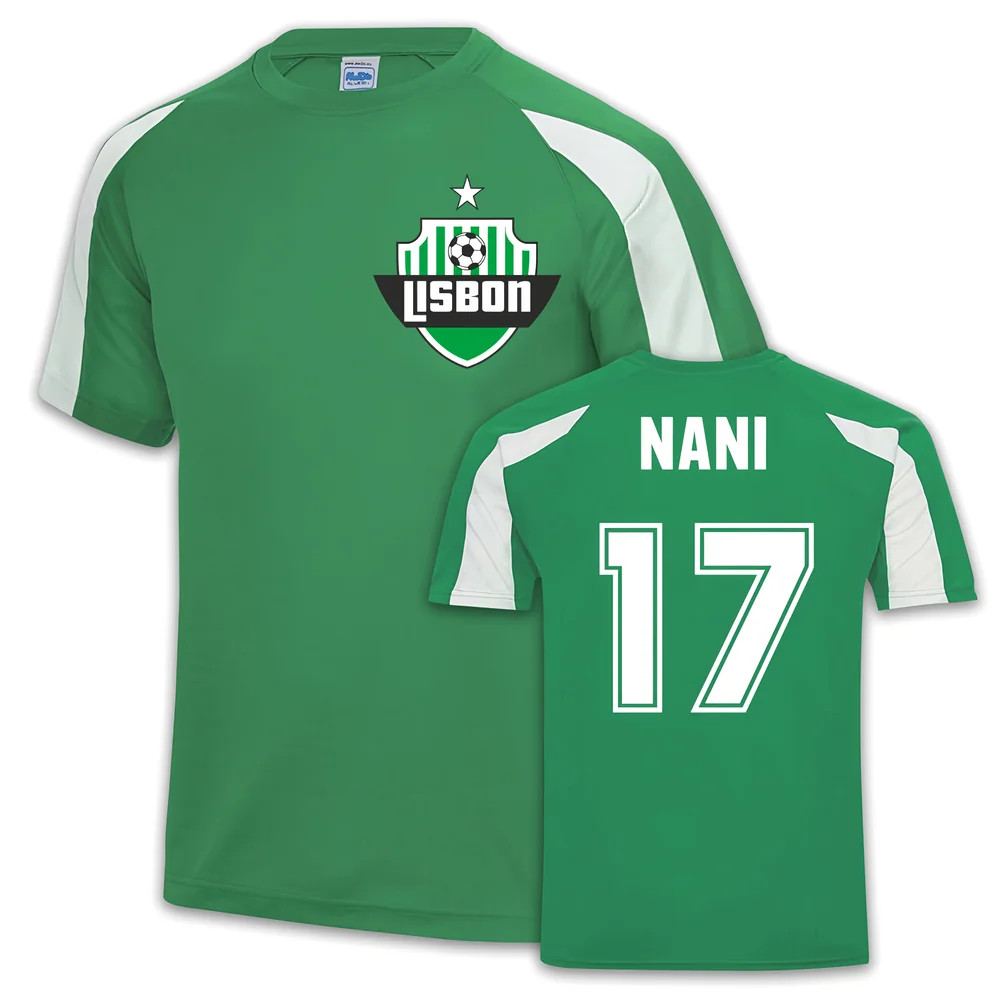 Luis Nani Sporting Lisbon Sports Training Jersey (Green) Polyester Made By: Gildan Men's Green Small
