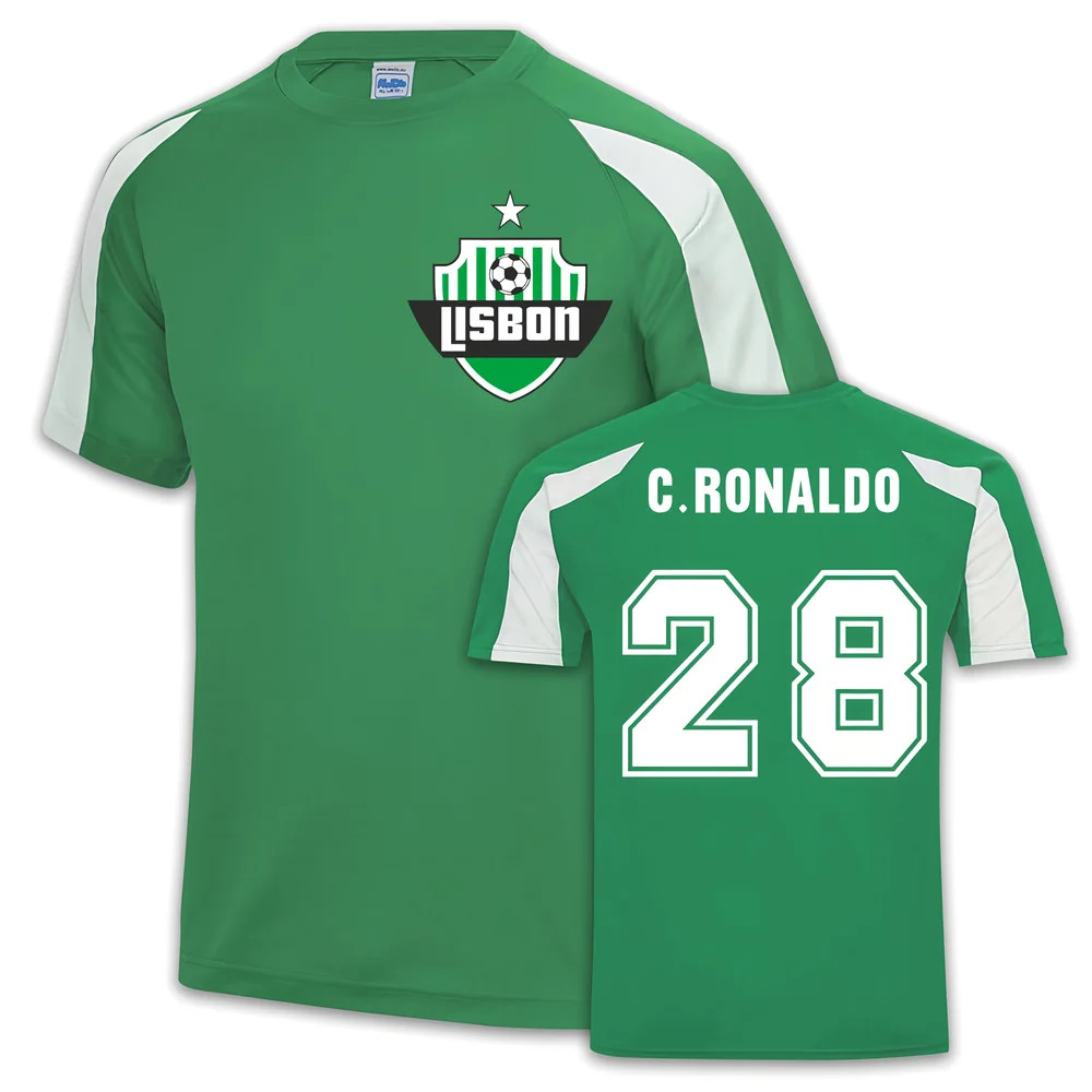 Ronaldo Sporting Lisbon Sports Training Jersey (Blue) Polyester Uksoccershop Men's Blue Xxl