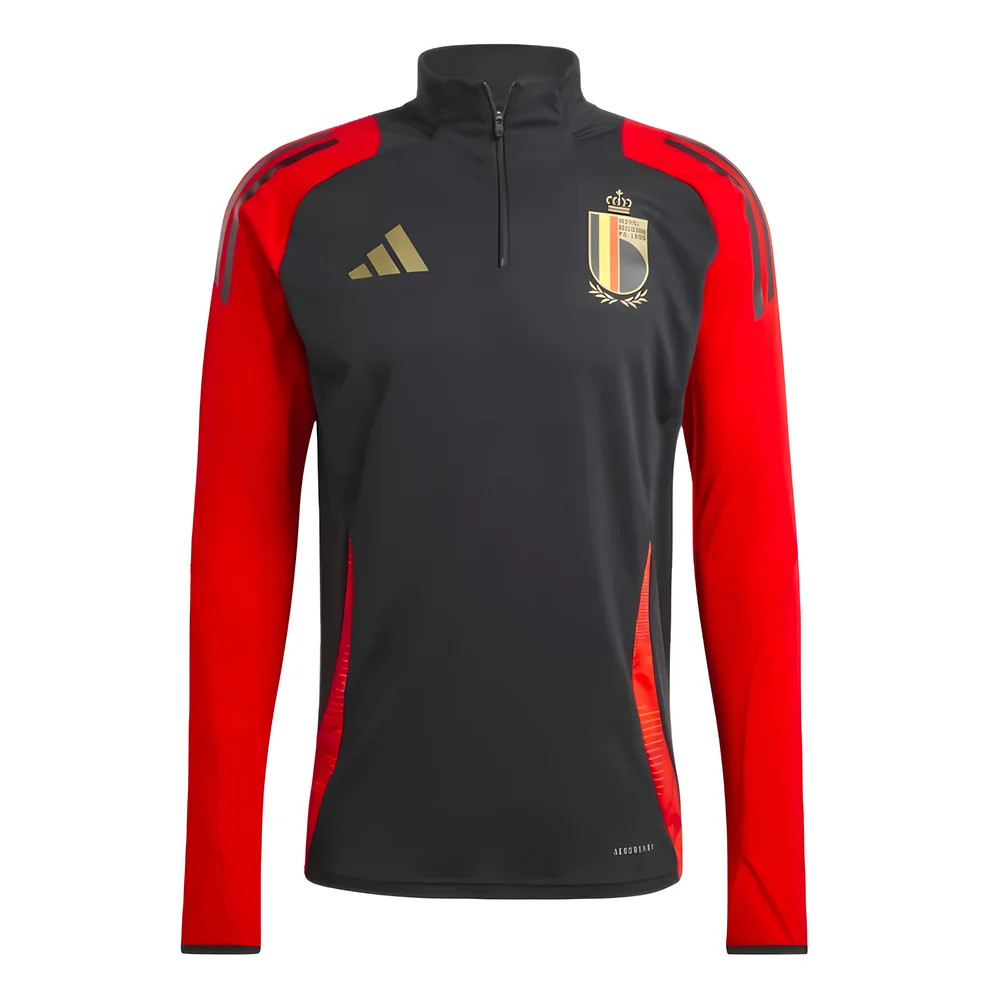 '24-'25 Belgium Training Top (Black) Polyester Made By: Adidas Men's Black Extra Small