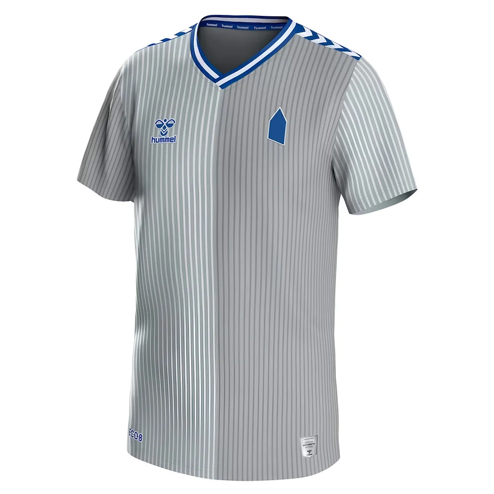 '23-'24 Everton Third Shirt - Kids Polyester Made By: Hummel Unisex Kids Grey Large