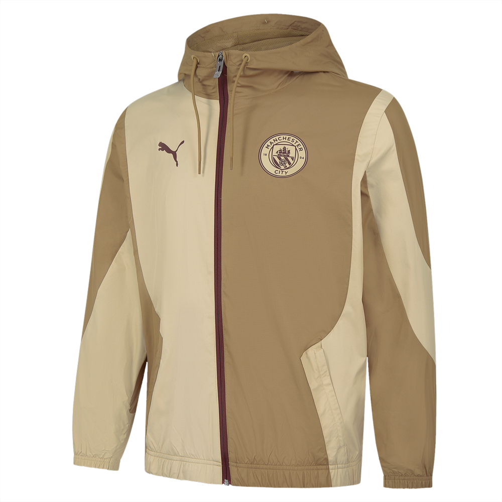 2023 2024 Man City Prematch Woven Jacket Toasted Kids 77438104 Uksoccershop