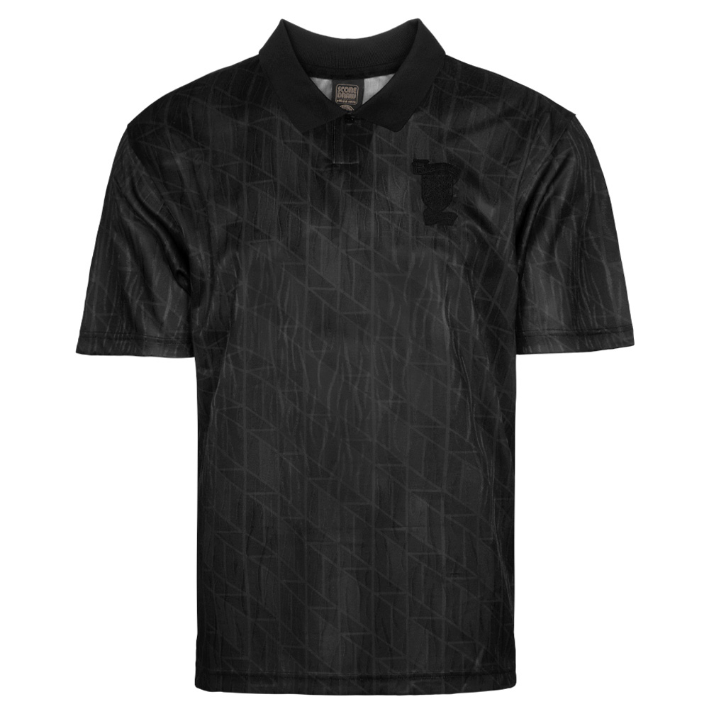 Scotland 1990 Out Shirt Polyester Made By: Score Draw Men's Black Large