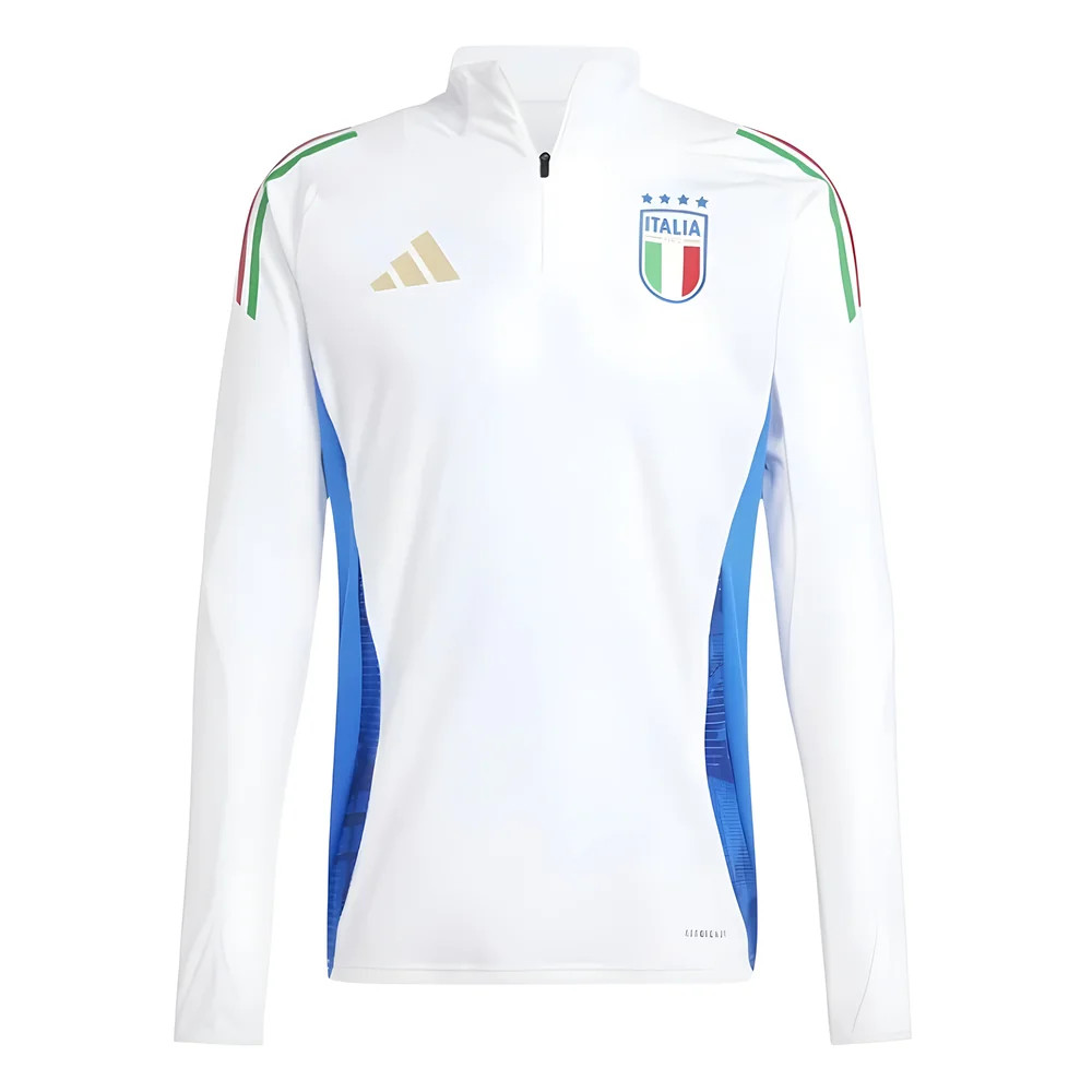 '24-'25 Italy Training Top (White) Polyester Made By: Adidas Men's White 3XL