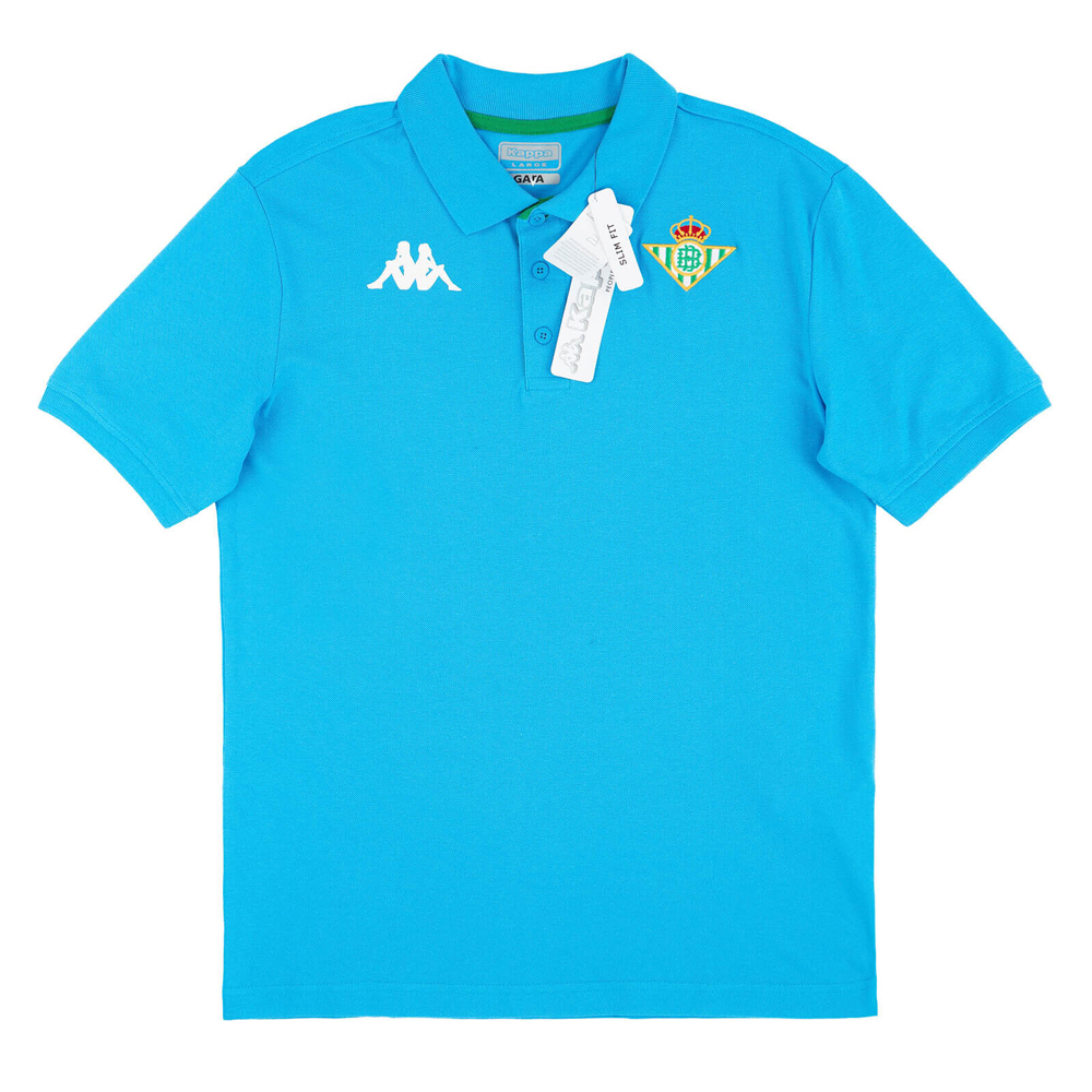 '20-'21 Real Betis Polo Shirt (Blue) Polyester Made By: Kappa Men's Blue Small