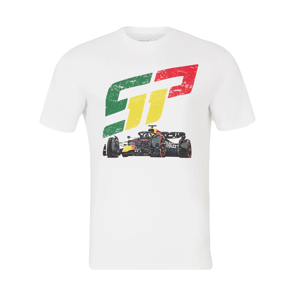 2024 Bull Racing Sergio Perez Race Car Tee (Bright White) Polyester Made By: Castore Men's Red Medium
