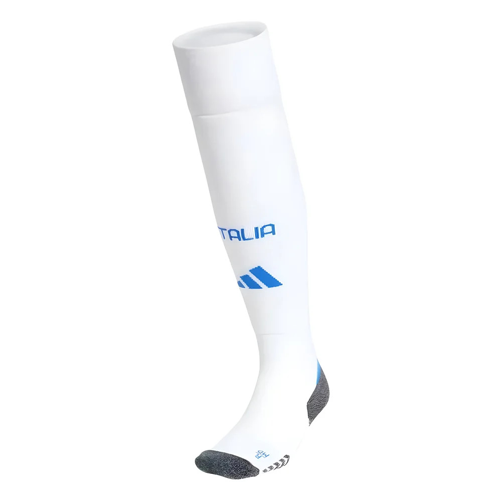 '24-'25 Italy Away Socks (White) Adults Polyester Made By: Adidas Unisex White Extra Large