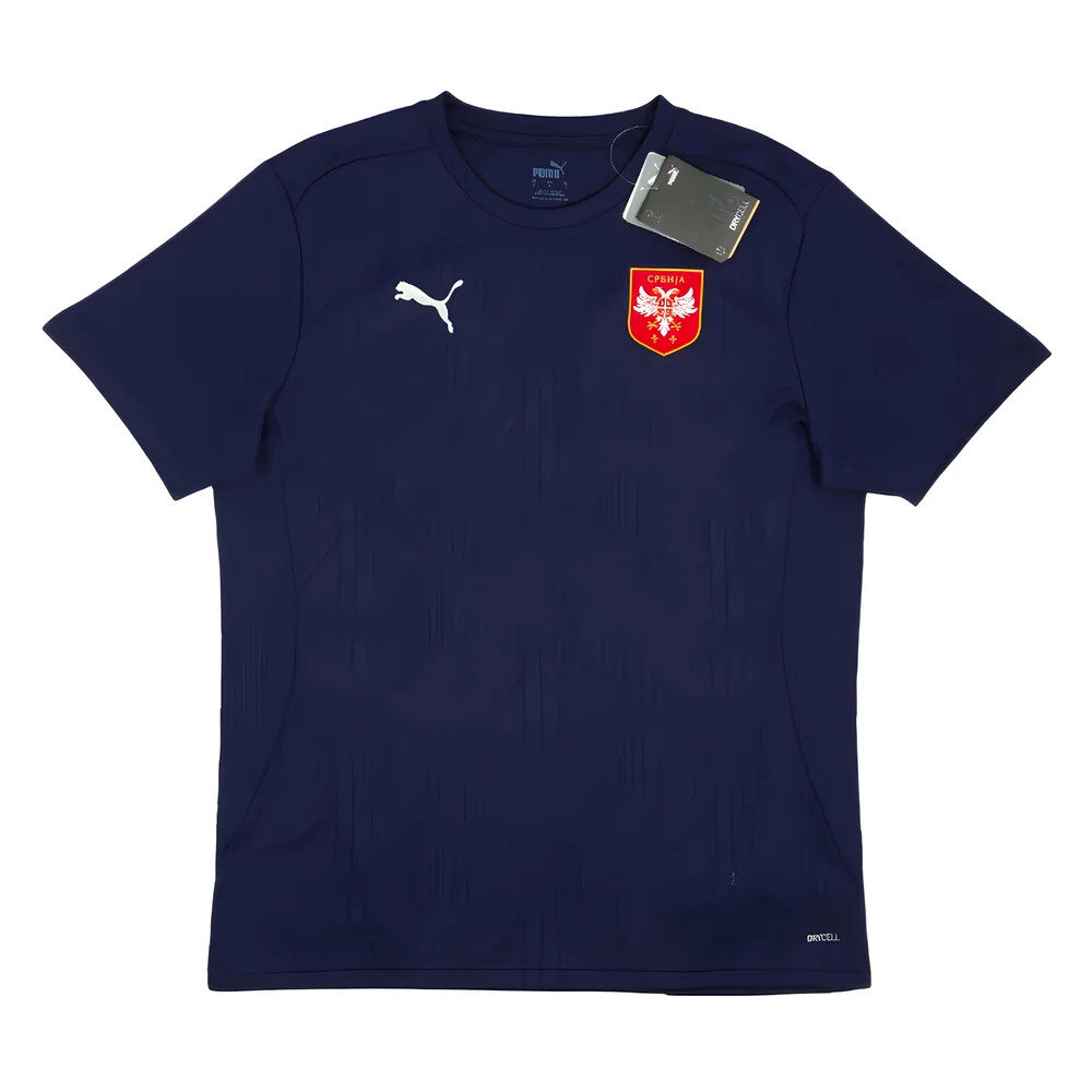 '24-'25 Serbia Training Jersey (Navy) Polyester Made By: Puma Men's Navy Medium