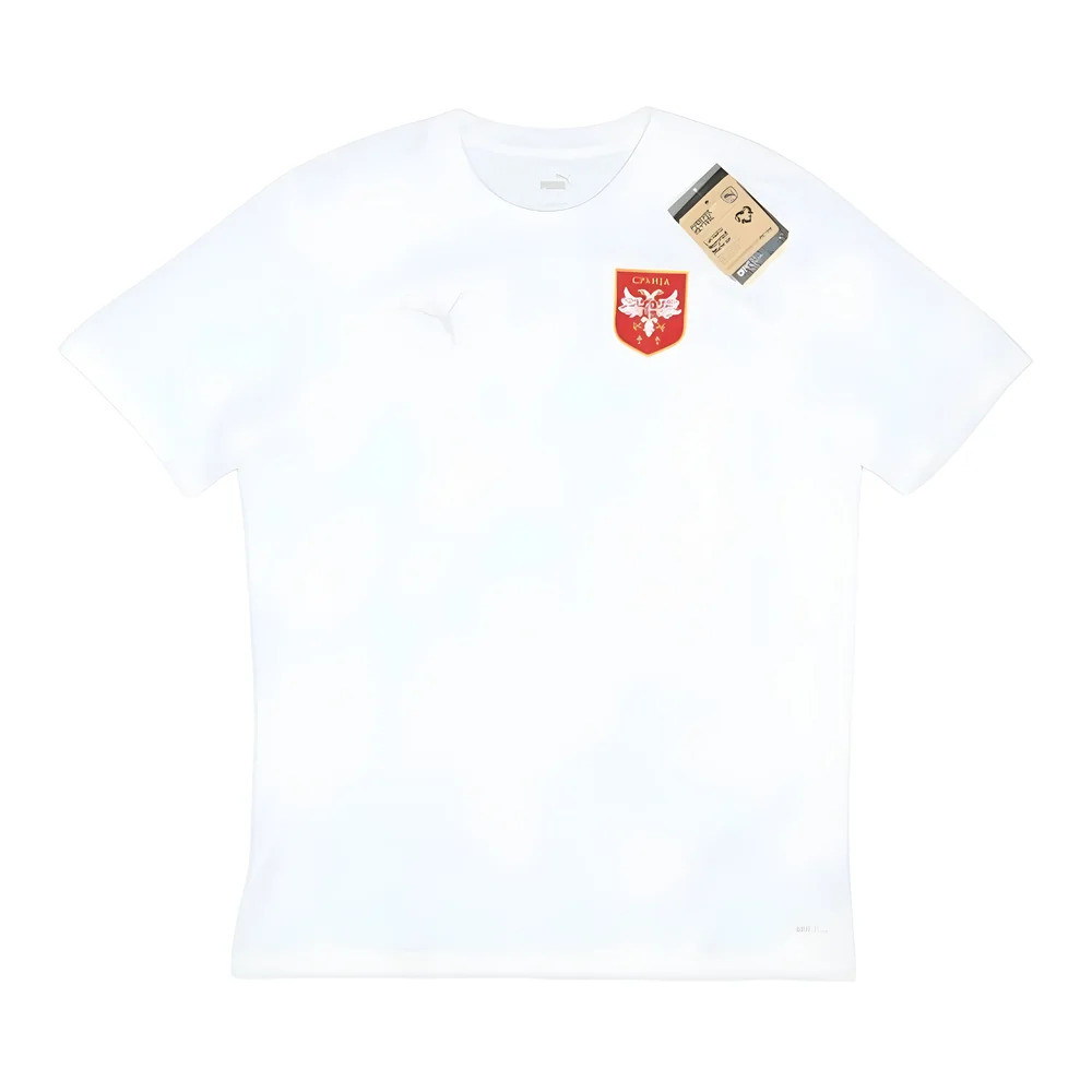 '24-'25 Serbia Training Jersey (White) Polyester Made By: Puma Men's White Medium