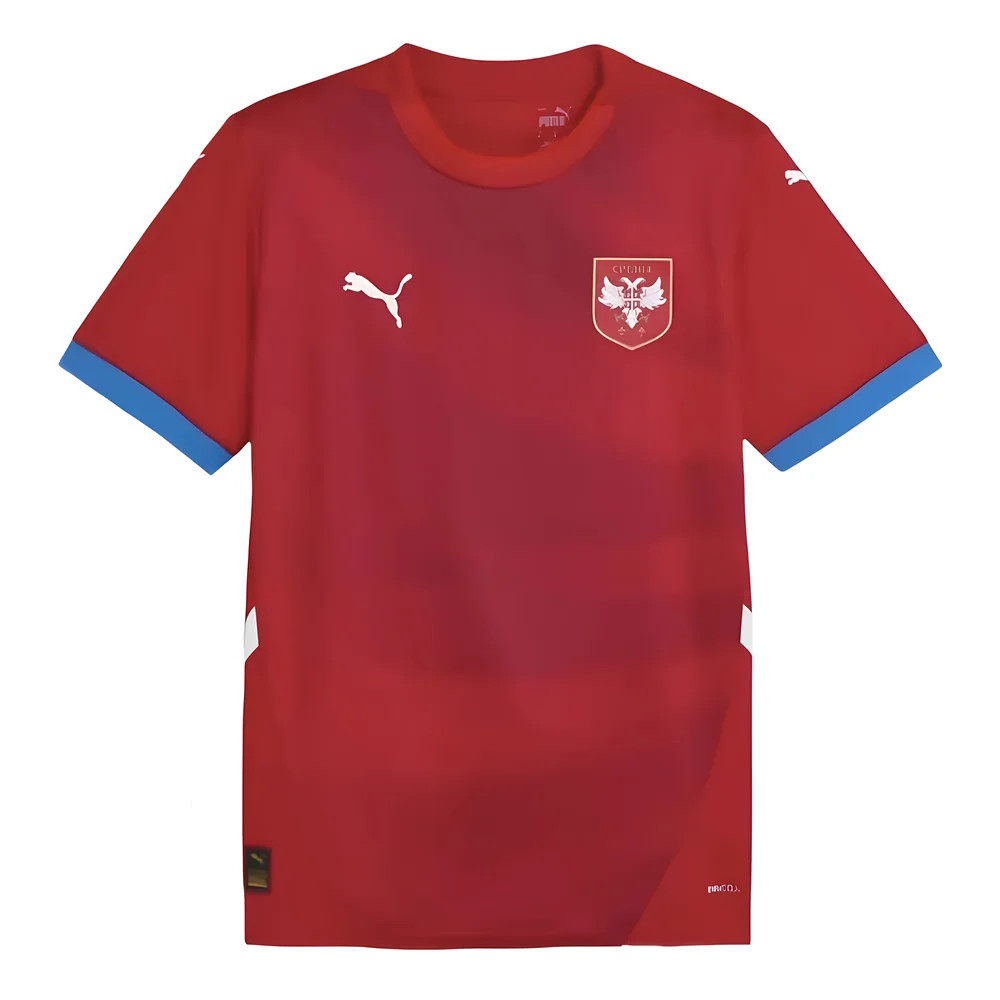 '24-'25 Serbia Home Shirt Polyester Made By: Puma Men's Red Small