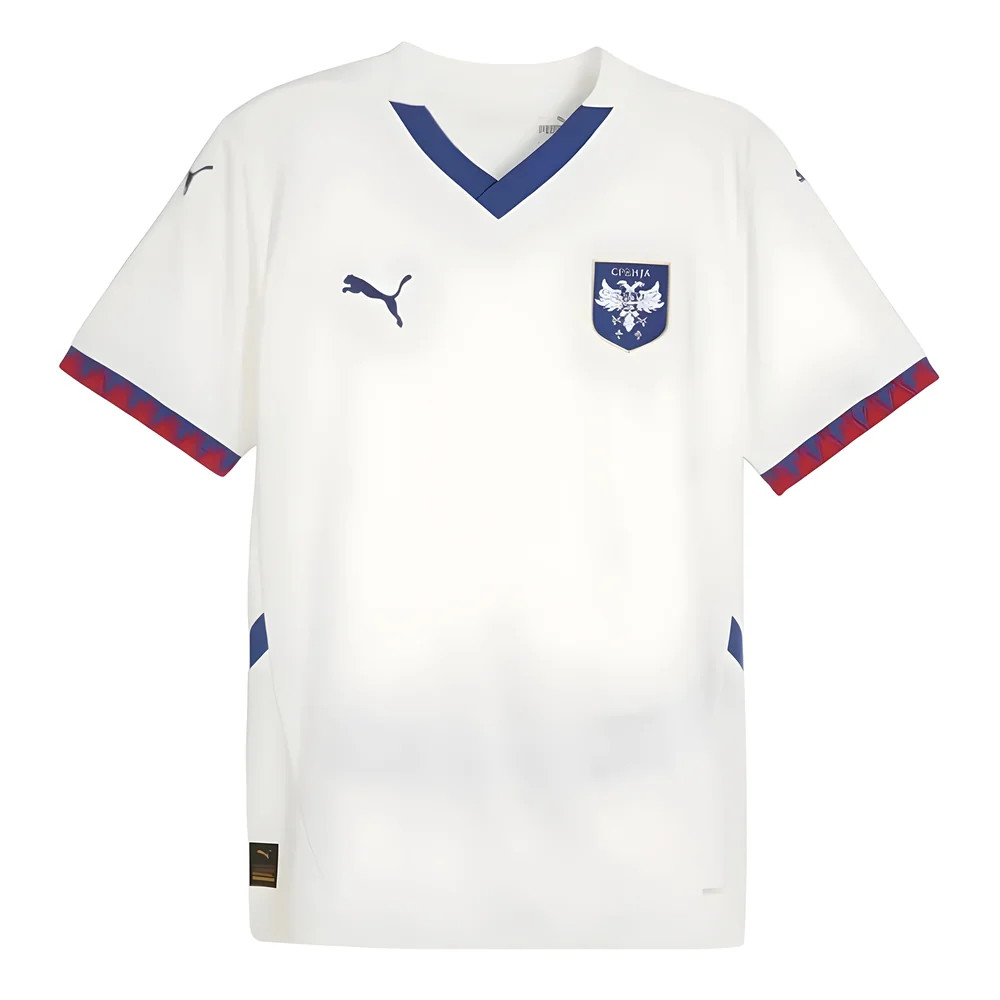 '24-'25 Serbia Away Shirt Polyester Made By: Puma Men's White Medium