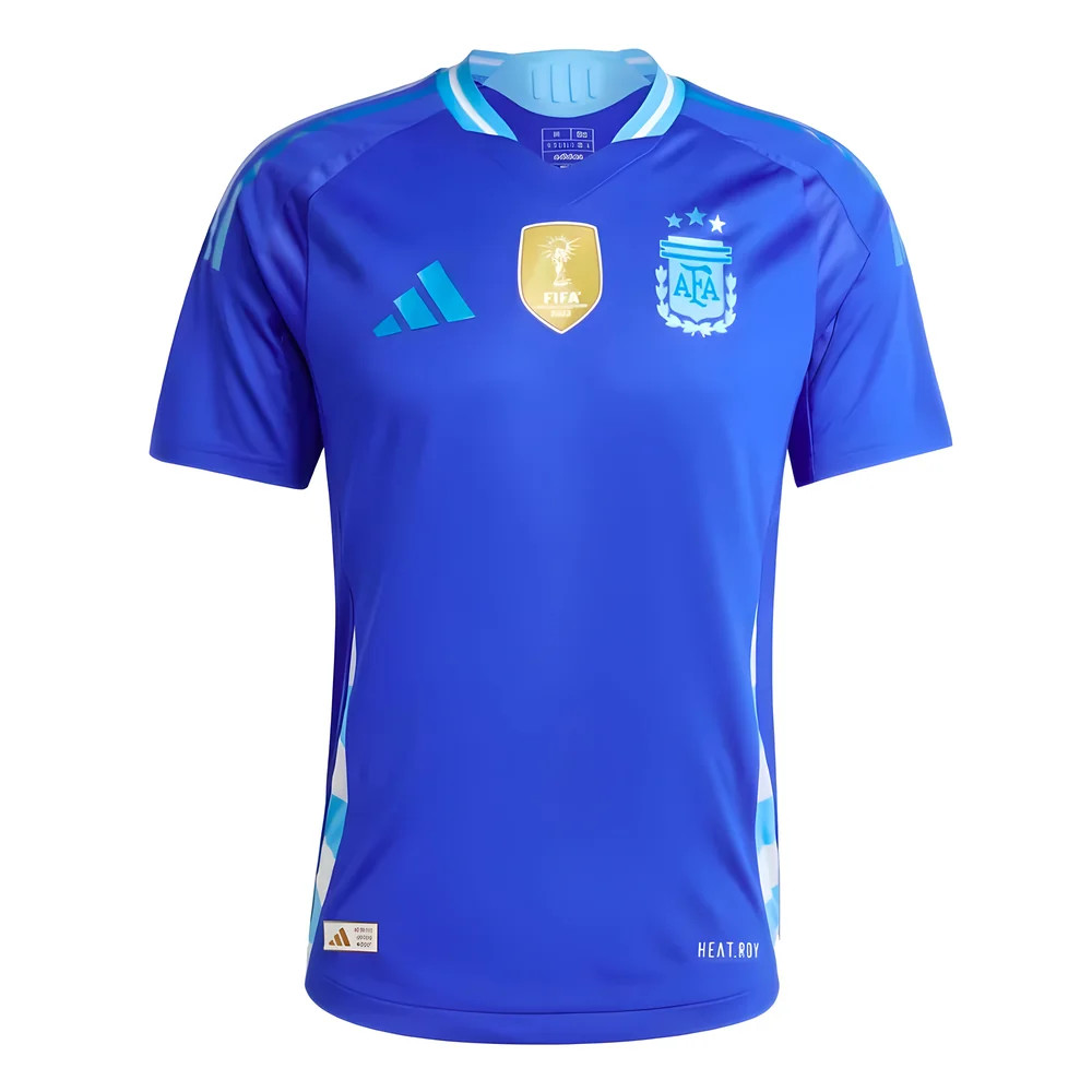 '24-'25 Argentina Authentic Away Shirt Polyester Made By: Adidas Men's Blue Extra Large